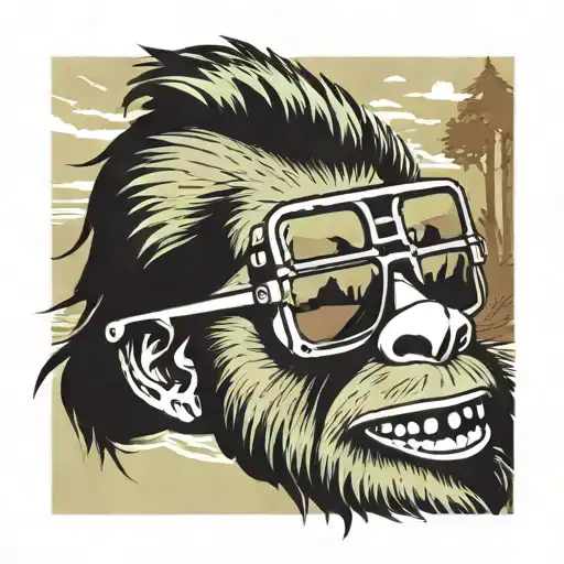 Bigfoot And Sunglasses