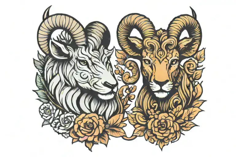 Leo And Aries Animals Enjoying