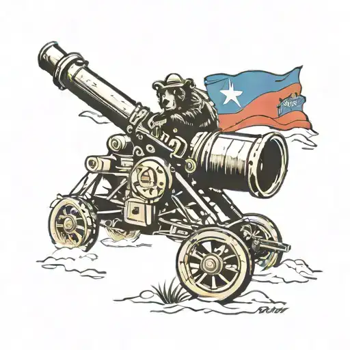 Come And Take It Cannon Killing The California Flag Bear