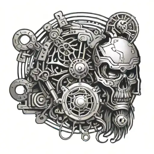 Viking Wire Processor Chip Cyberpunk