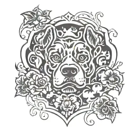 Dog Paw Print Surrounded