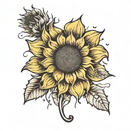 Sunflower With Worlds You Are My Sunshine