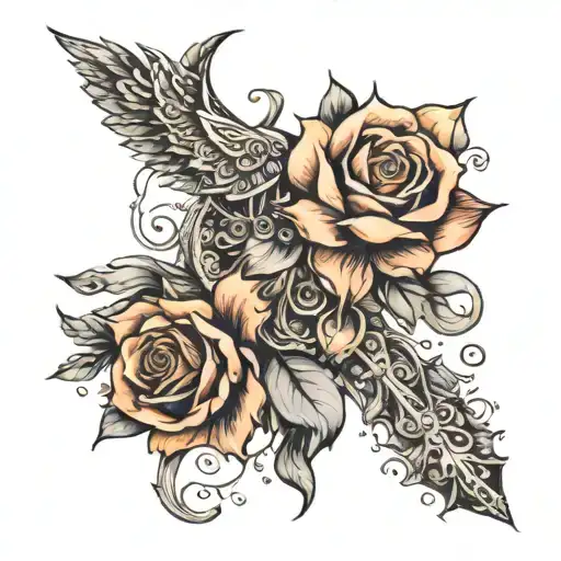 Tatoo Along Collarbone With Reference To Inlane Skating