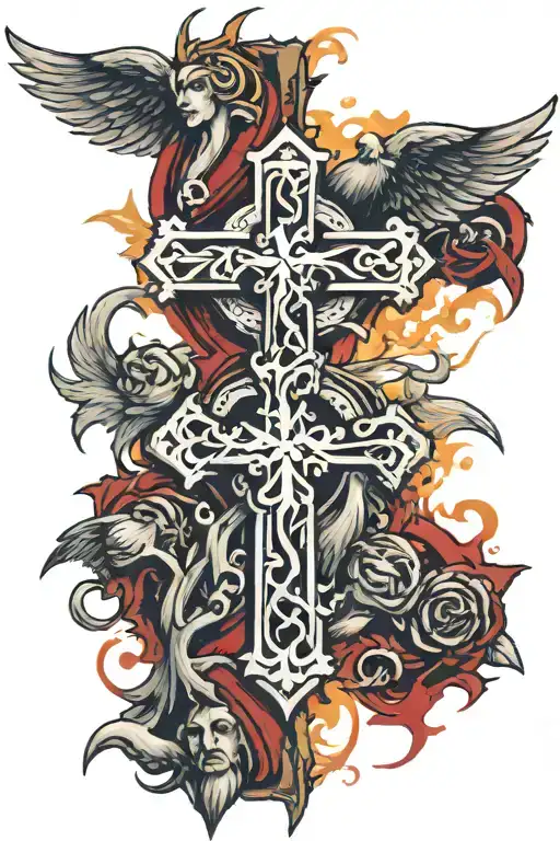 Cross And Good Vs Evil Fights