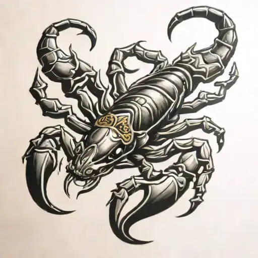 Scorpion With Army Badge