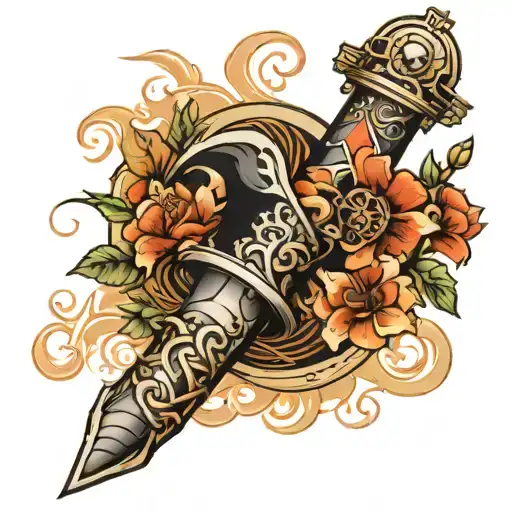 Nautical Full Leg Sleeve Black