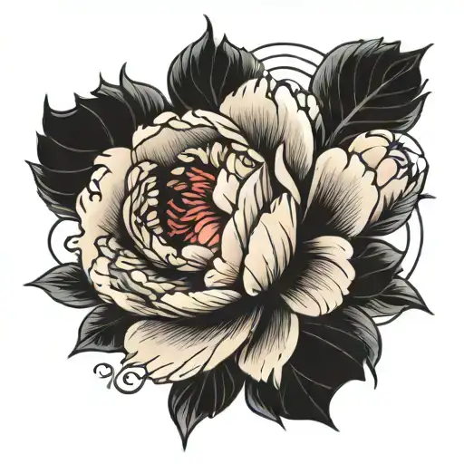 Fine Line Peony For A Forearm