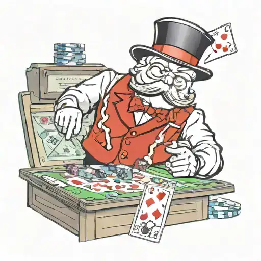 Monopoly Guy Gambling No Risk No Reward