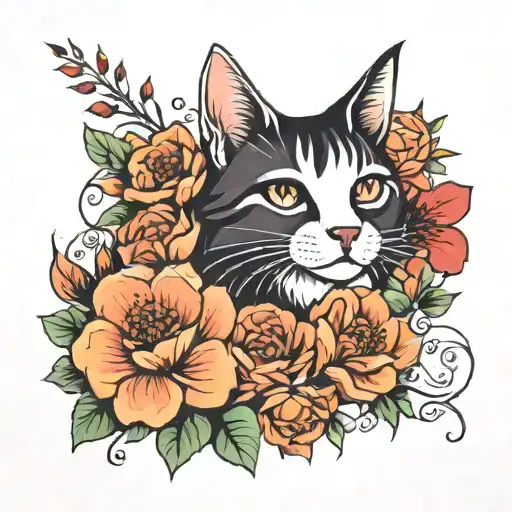 Cat Line Fine Flowers