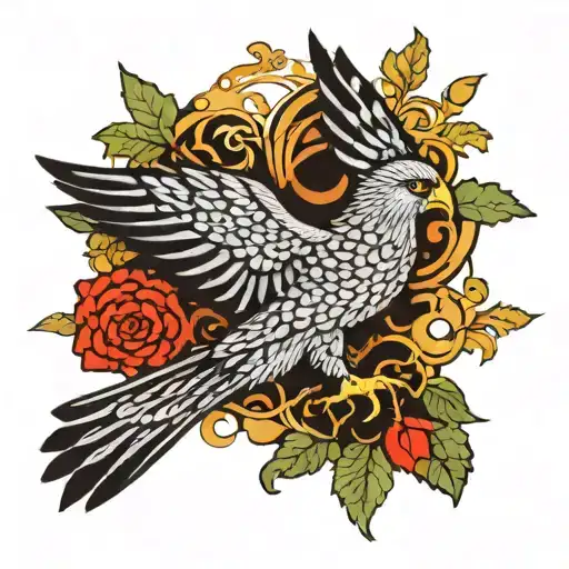 Kolovrat Falcon Forest Slavic Patterns And