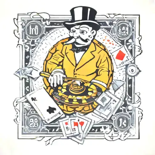 Monopoly Guy Gambling No Risk No Reward Dream Chaser