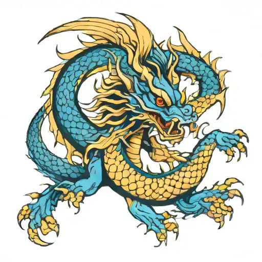Blue Nose Shellback Golden Dragon