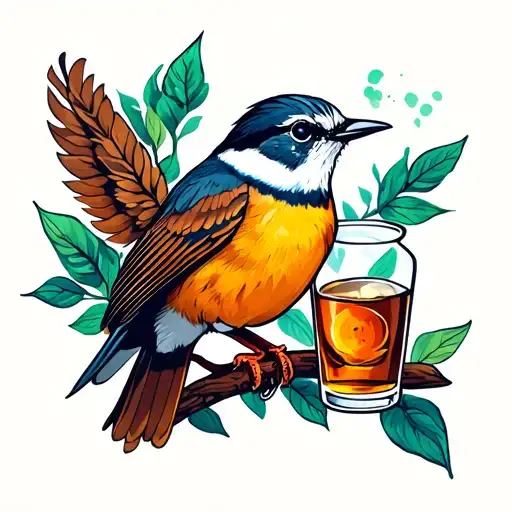 James Whiskey With A Wren Bird