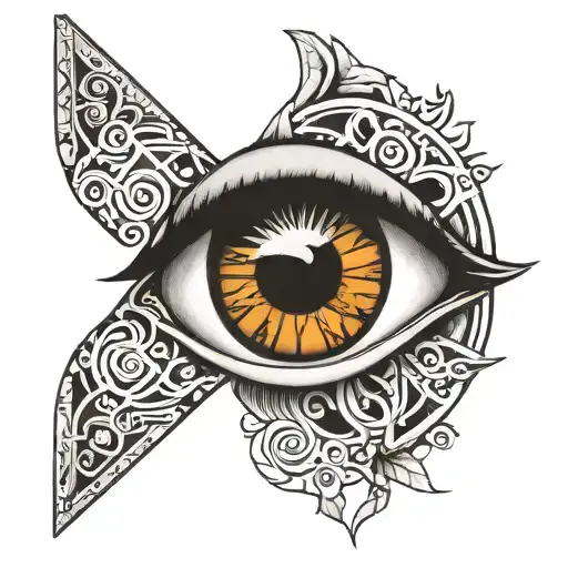 Eye With Roman Numerals Underneath