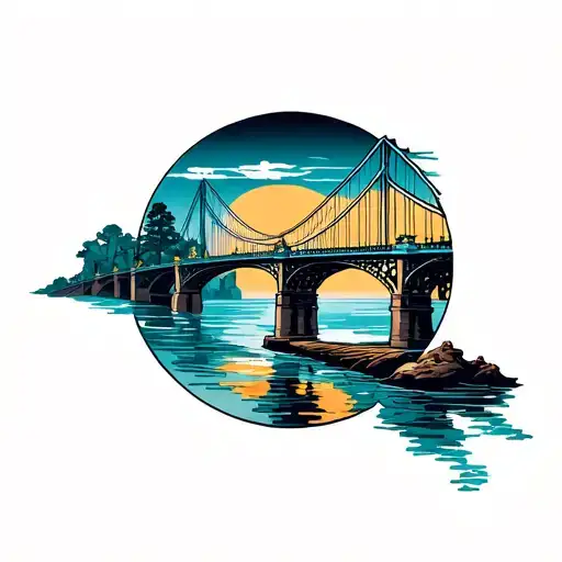 Tattoo Of The Background Arciris Bridge