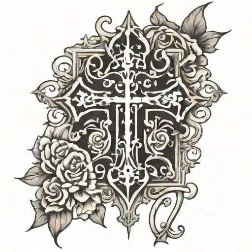 Gothic Inverted Cross