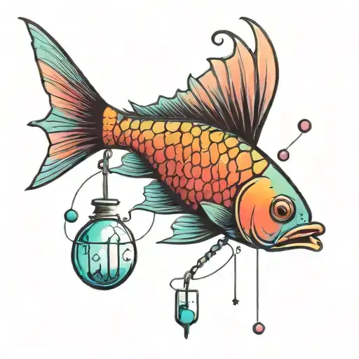 Fish With Syringes In Their Gils