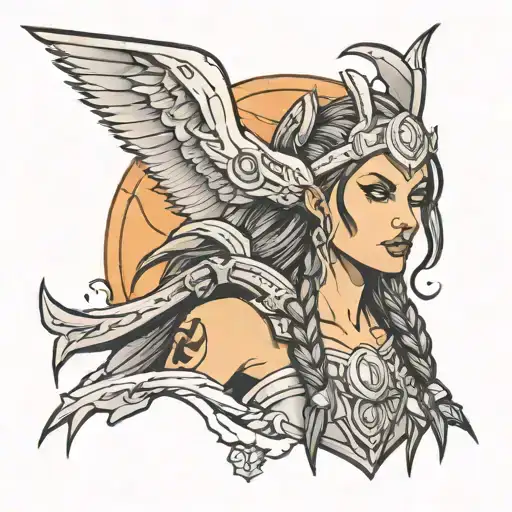 Valkyrie From Warcraft Character Lady