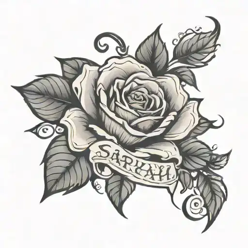 Name Sariah In A Rose