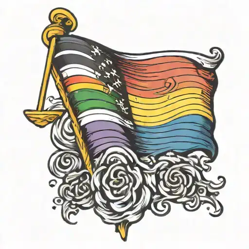 Gay Flag Waving