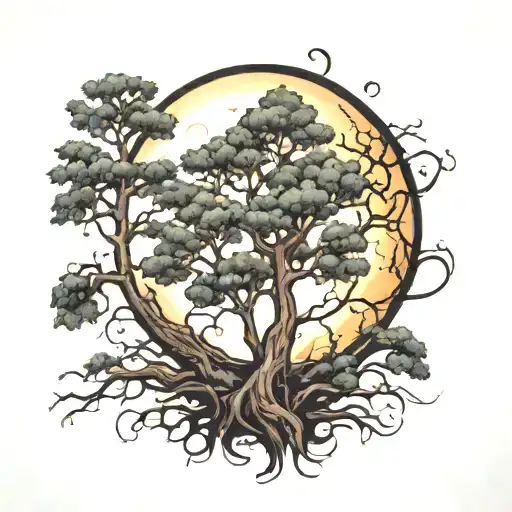 Trees Moon