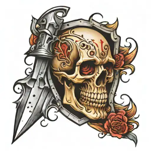 Bullets Skull Shield