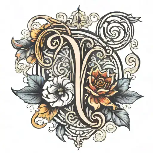 Initial Of Vani On Forearms