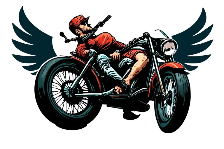 Biker Reeper Father Son