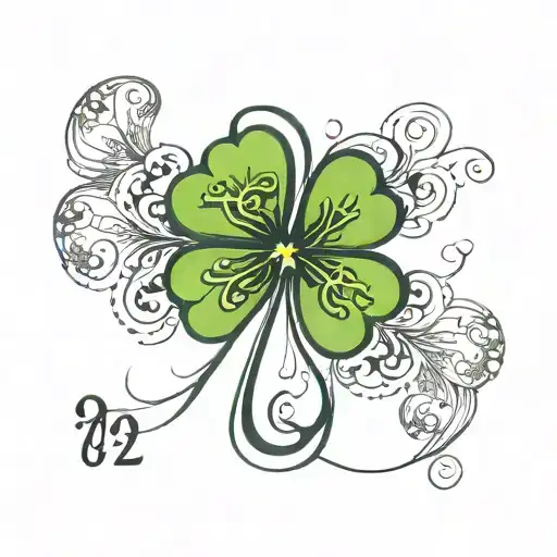 4 Leaf Clover 222 Numbers