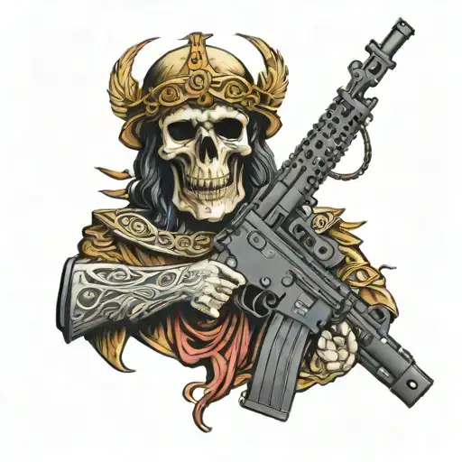 Ar15 Skulls Jesus