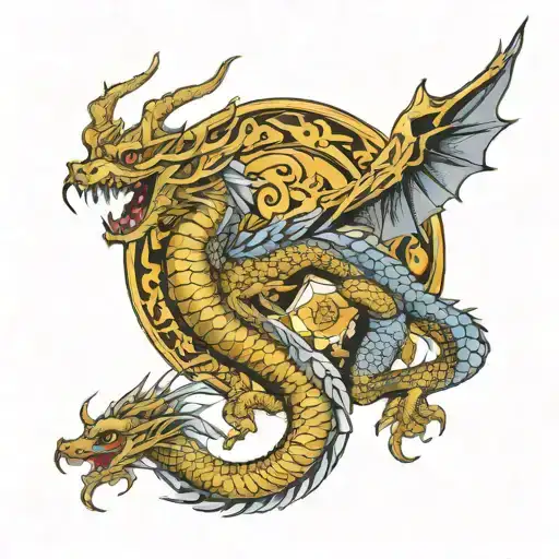 Golden Dragon And Shellback Combined