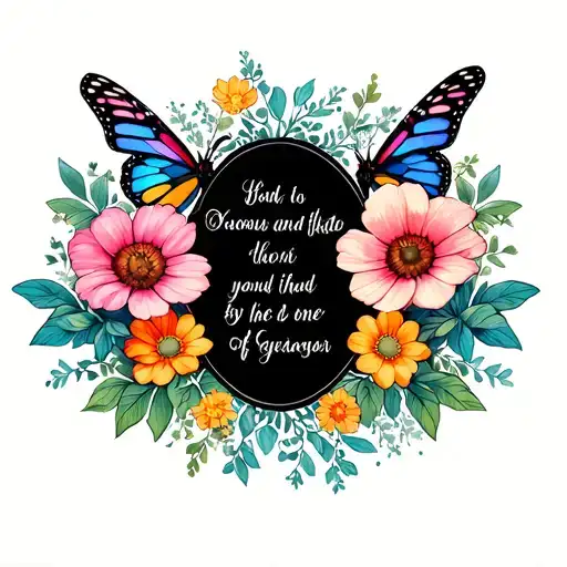 Flowers Butterflies And Bible Verses