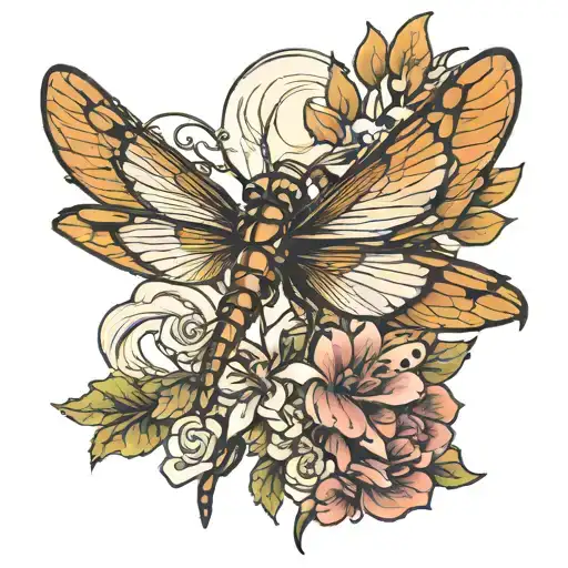 Dragonfly On A Broom