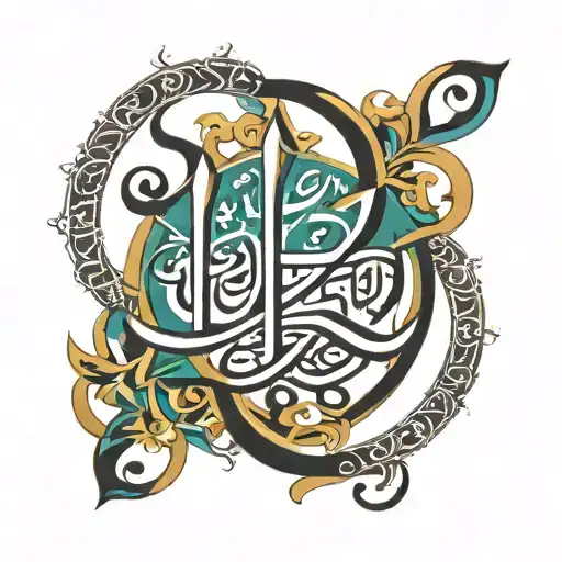 Kenza In Arabic Calligraphy