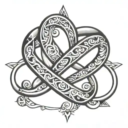 Infinity Symbol With A Heart Shape