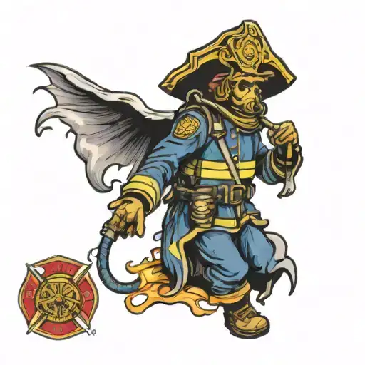 Firefighter Tarot Card