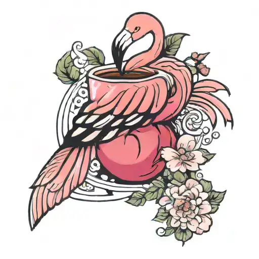 Pink Flamingo Apple Strudel