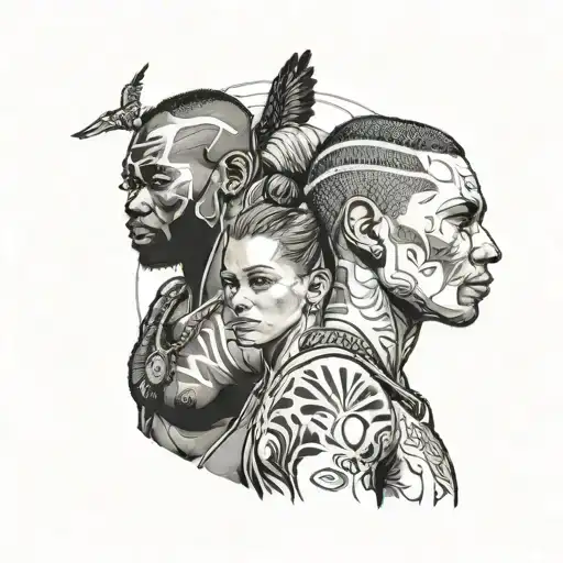 Muscular African Male Lifs Above A Skinny White Girl