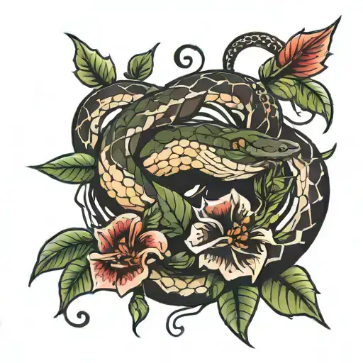 Snake And Thorn Vine
