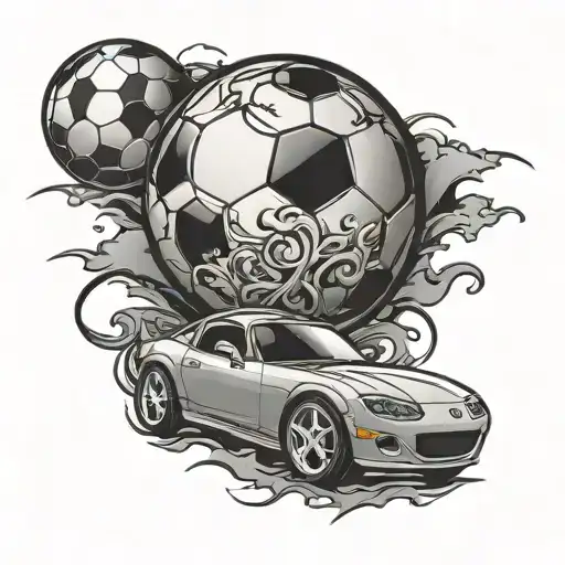Miata Mx 5 Car Soccer Ball