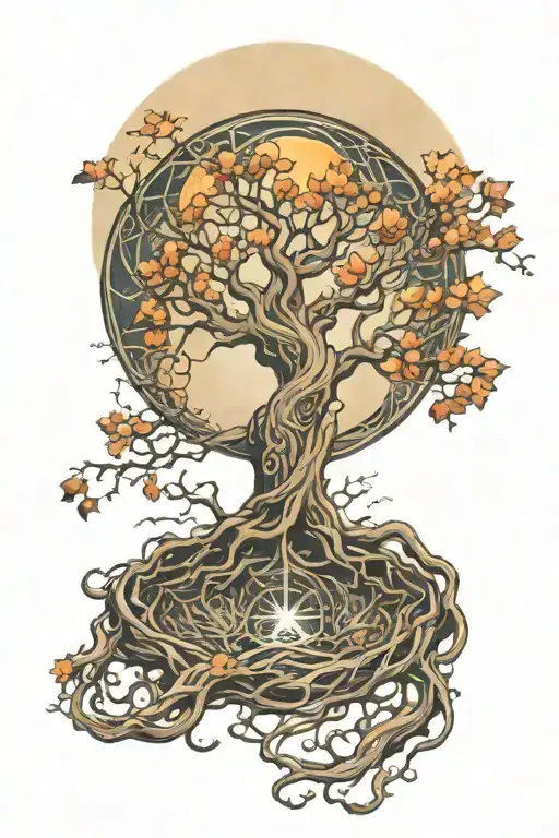 Full Moon Yggdrasil