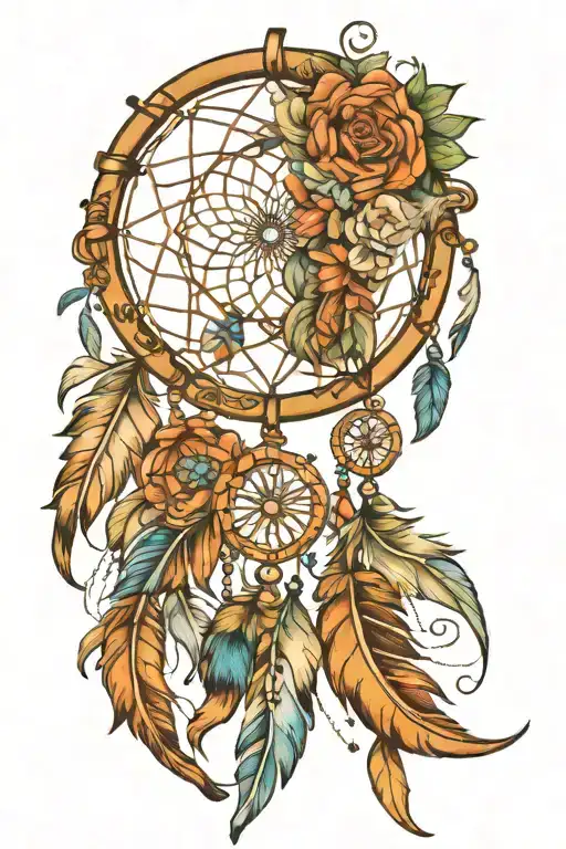 Dream Catcher With My 5 Kids Name & 11 Grandkids Names