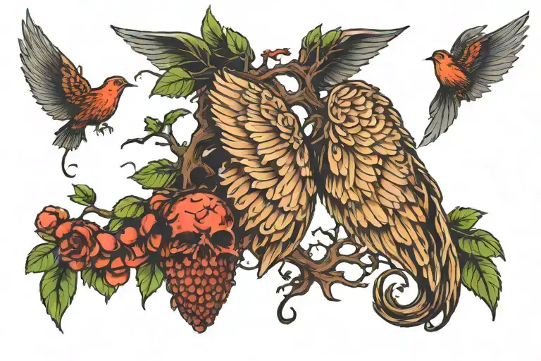 Wings With Poison Tree Between Them