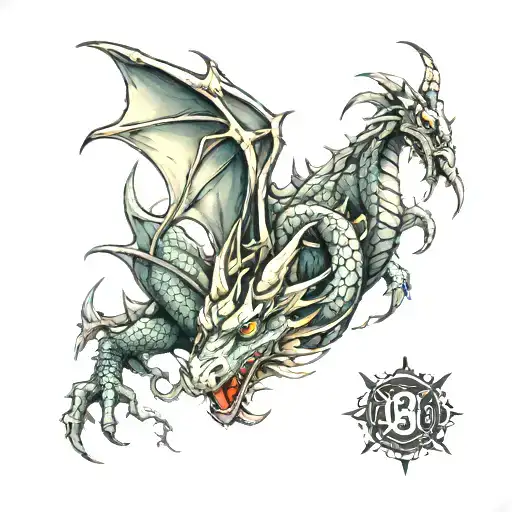 Dragon From Spot On Leg