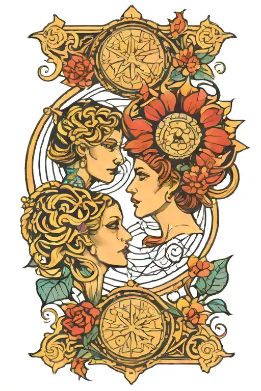 Pices And Gemini Zodiac Sign Intertwined