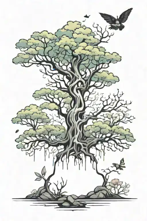 Trippy Nature Elements Like Trees