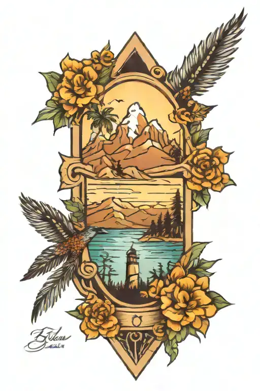 Palm Beach Mountains On An Arrow