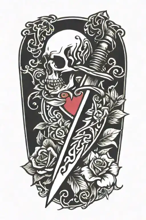 Heart And Dagger Stabbing