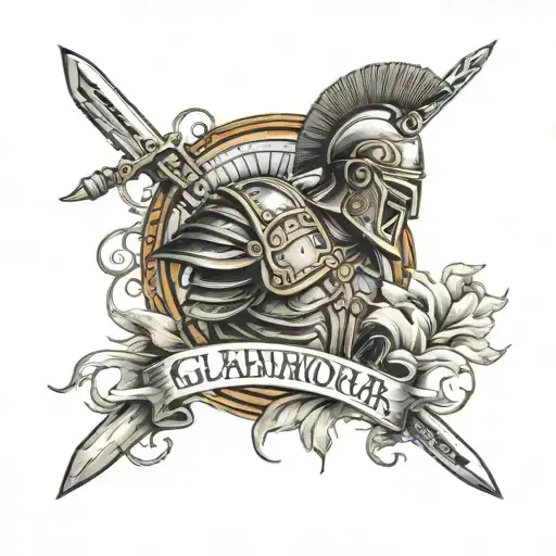 Roman Gladiator Roman Colosseum Lettering Dies Diem Docet Mcmlxxxi