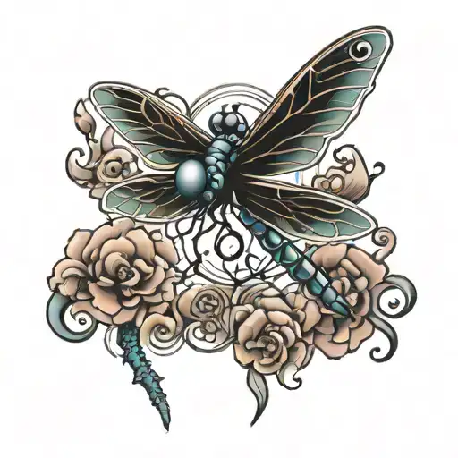 Dragon Fly Tattoo Design